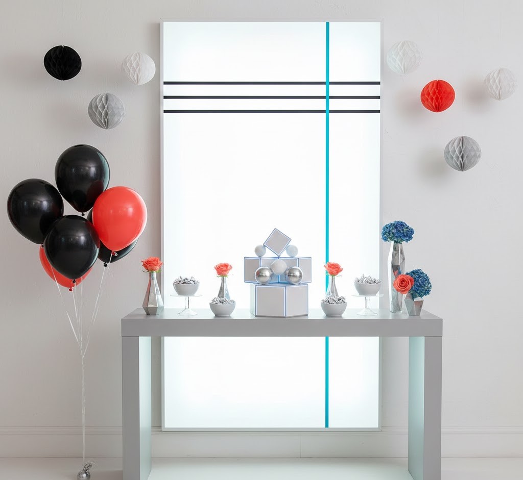 Modern minimalist party style