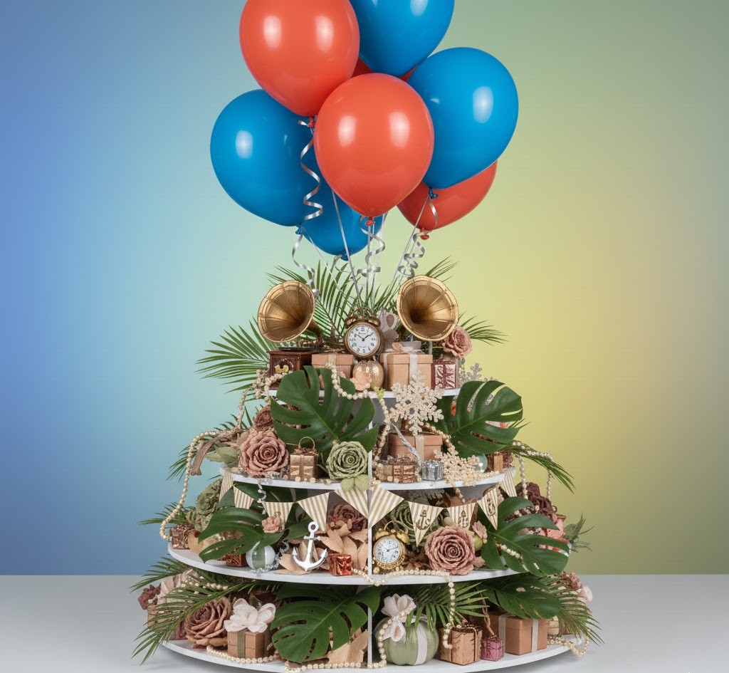 Vintage themed party decorations